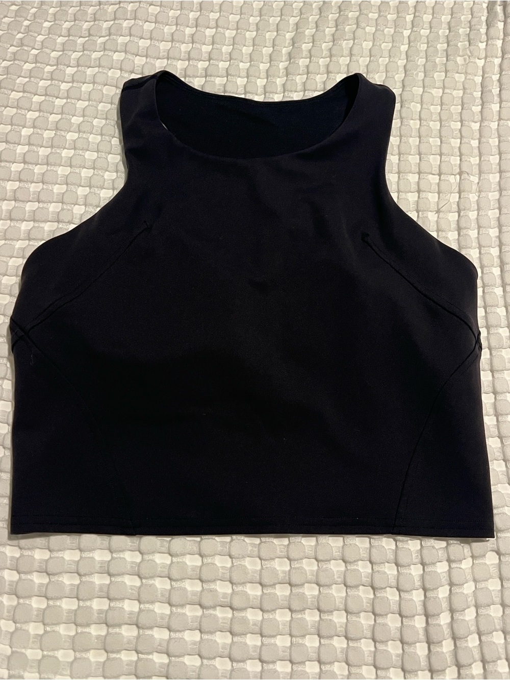 Black Crop Tank Top - Women Lulu lemon size 8